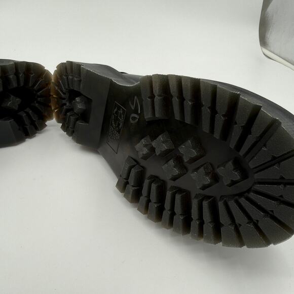 Dr. Martens Unisex Adrian Quad Black Leather Platform Loafers - Size 10 Men's - Picture 13 of 16